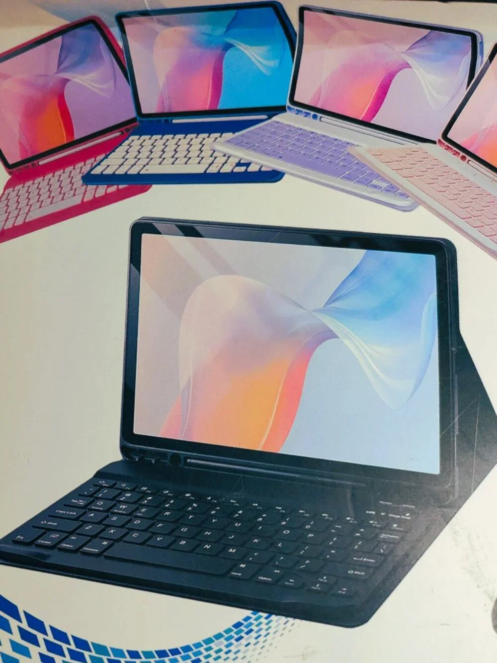 TUNKARMAR PINK LIGHT WEIGHT MAGNETIC KEYBOARD & BLUETOOTH MOUSE INCLUDED